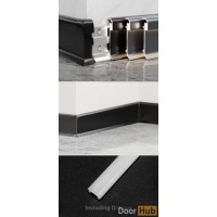 6cm Curved Recessed LED Skirting | FLL-A-12-A6 Luminous Baseboard | DoorHub UAE